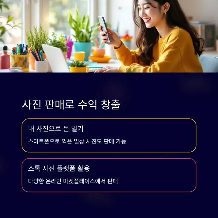 사진 판매 부업 - 내 사진으로 수익 창출