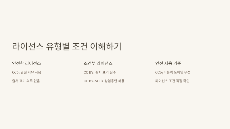 무료 목업 라이센스별 조건 확인