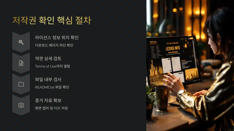 저작권 확인하는 핵심절차