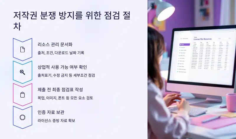 저작권 분쟁 방지를 위한 점검 절차