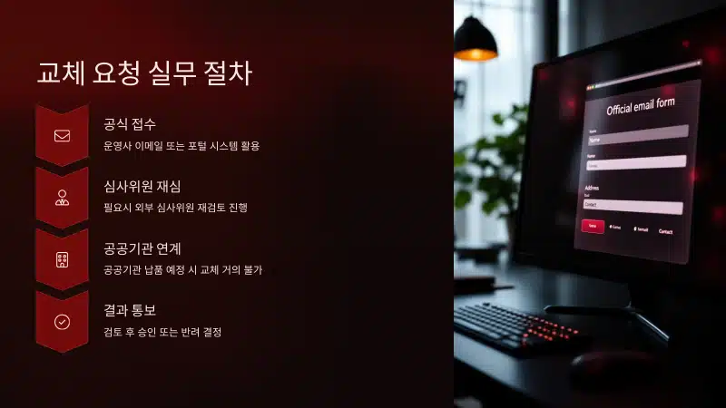 공모전 사진 이미지 교체 요청 실무 절차