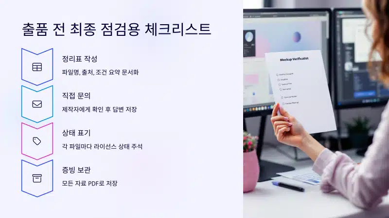 공모전 출품 전 최종 점검용 체크리스트