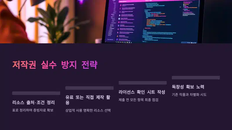 디자인 공모전 저작권 실수 방지 전략