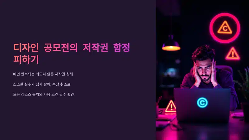 디자인 공모전 저작권 함정 피하기