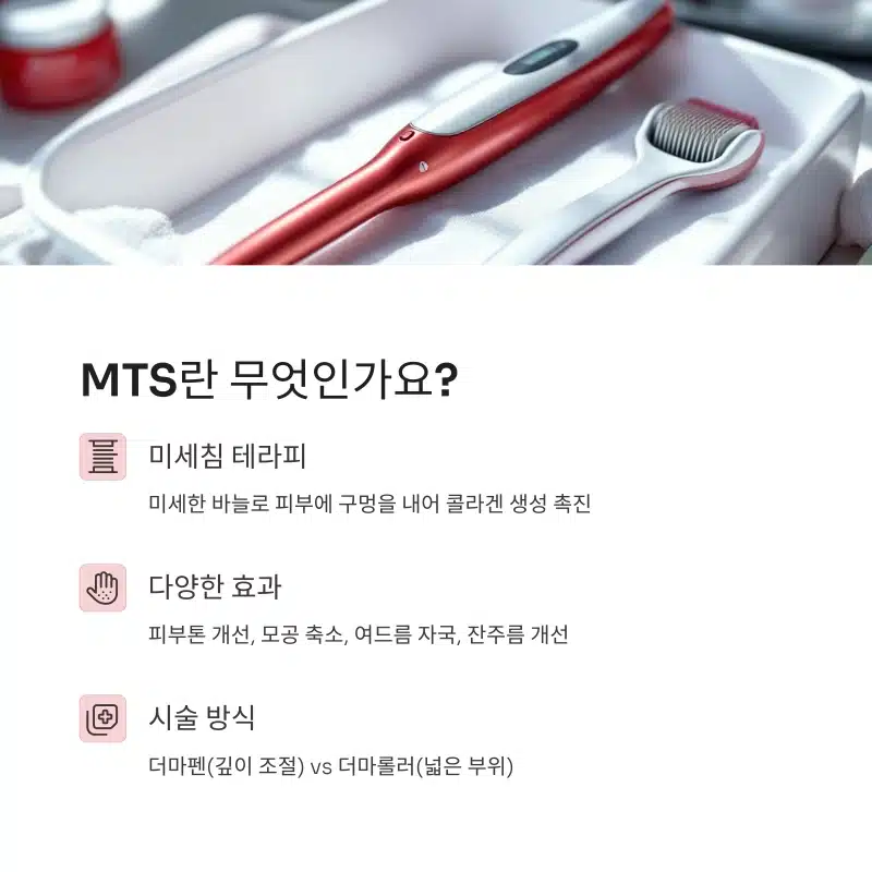 MTS 시술이란? 더마펜과 더마롤러의 차이점 및 피부 개선 효과 소개