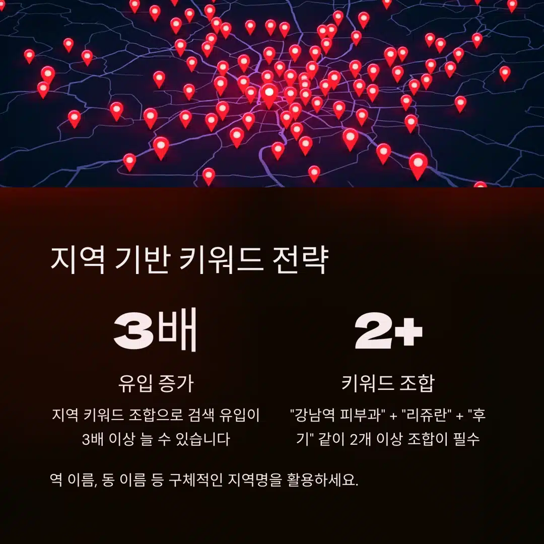 지역 키워드 조합으로 검색 유입 3배 증가 전략