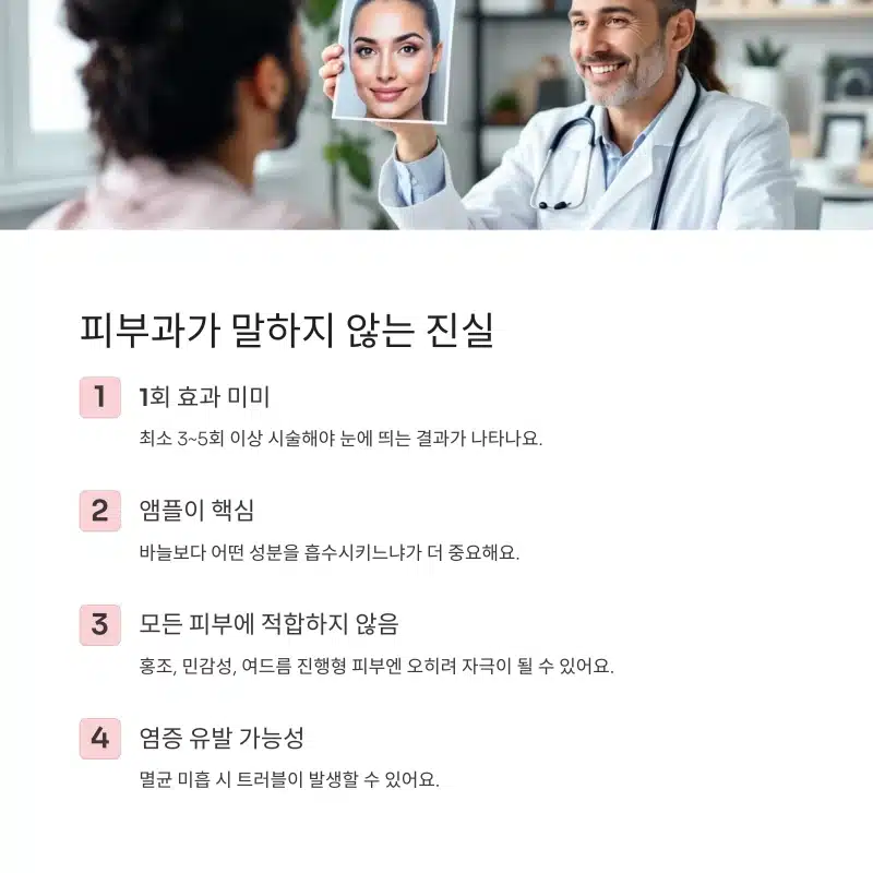 피부과가 말하지 않는 MTS 시술의 진실 – 반복 시술과 앰플 선택의 중요성