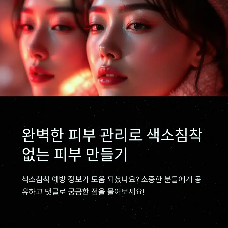 색소침착 없이 완벽한 피부를 위한 마무리 가이드 이미지