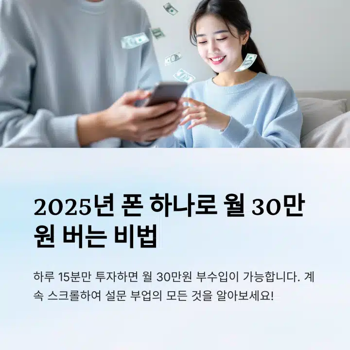 2025년 설문부업으로 월 30만원 버는 법 소개 이미지
