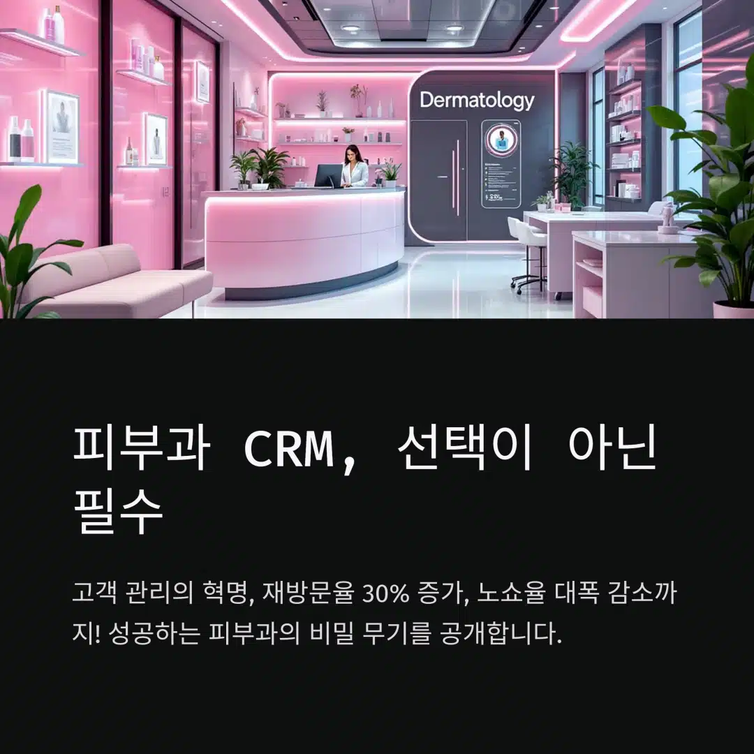 피부과 CRM 도입으로 재방문율을 높이는 병원 프론트 이미지